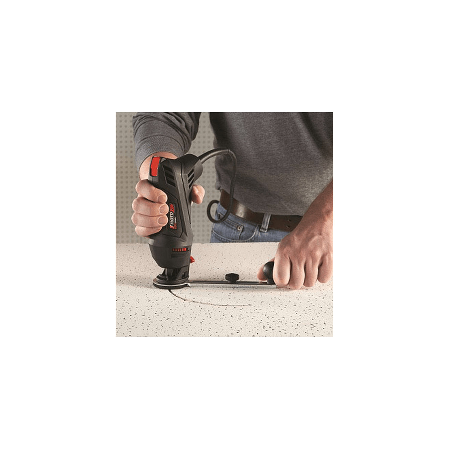 Rotozip SS355-10 Spiral Saw Tool Kit, 5.5 A, 1 in Cutting Capacity, 1/8, 1/4 in Chuck, Keyed Chuck, 30,000 rpm Speed - 4