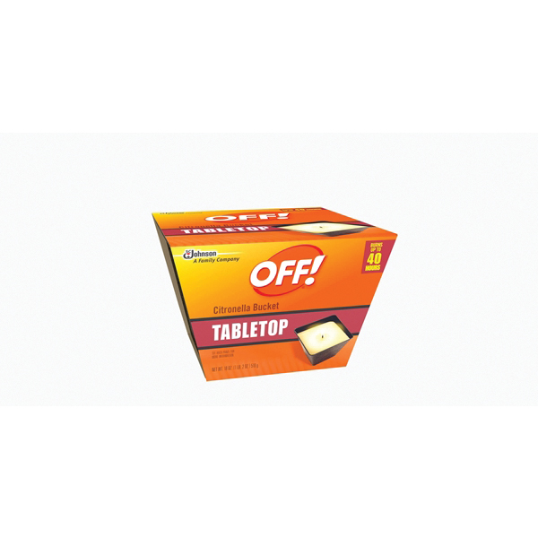 OFF! 70801 1-Wick Citronella Candle, White, Pleasant, 18 oz Bucket - 3