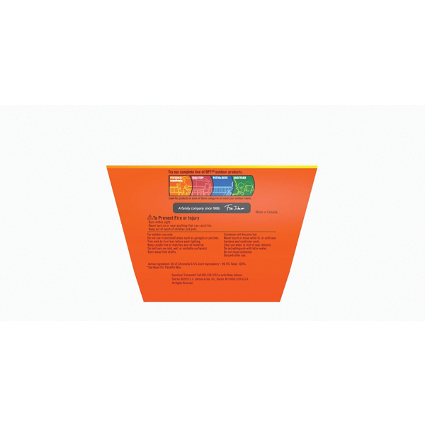 OFF! 70801 1-Wick Citronella Candle, White, Pleasant, 18 oz Bucket - 4