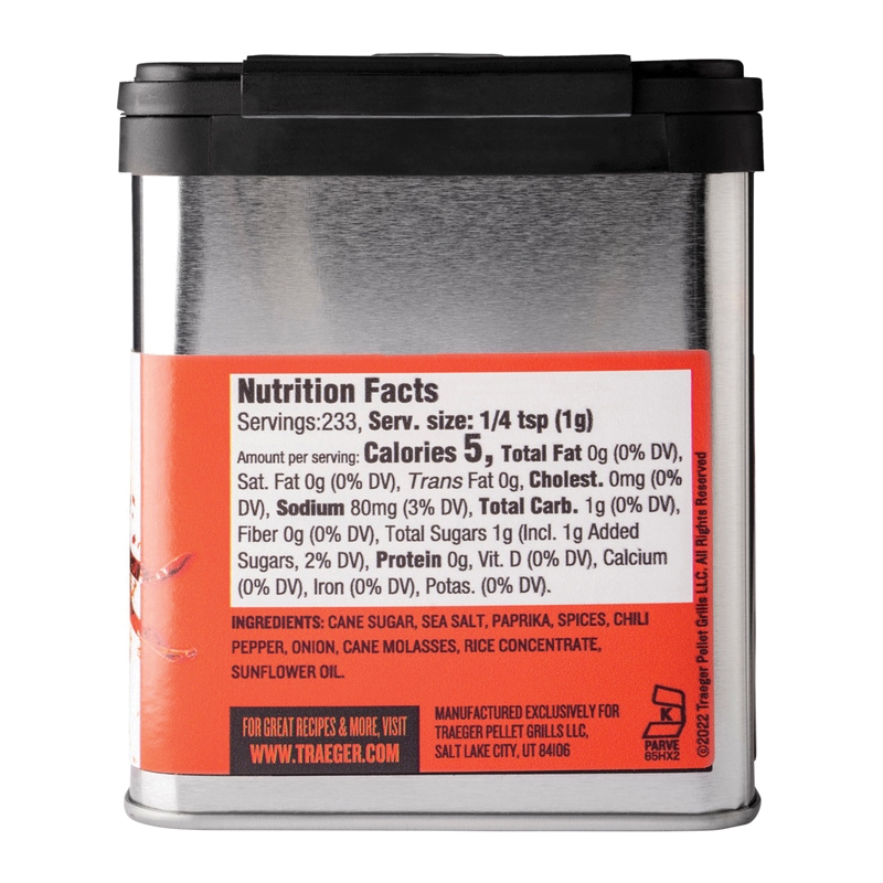 Traeger SPC169 Rub, Brown Sugar, Red Pepper, 8.25 oz Tin - 2