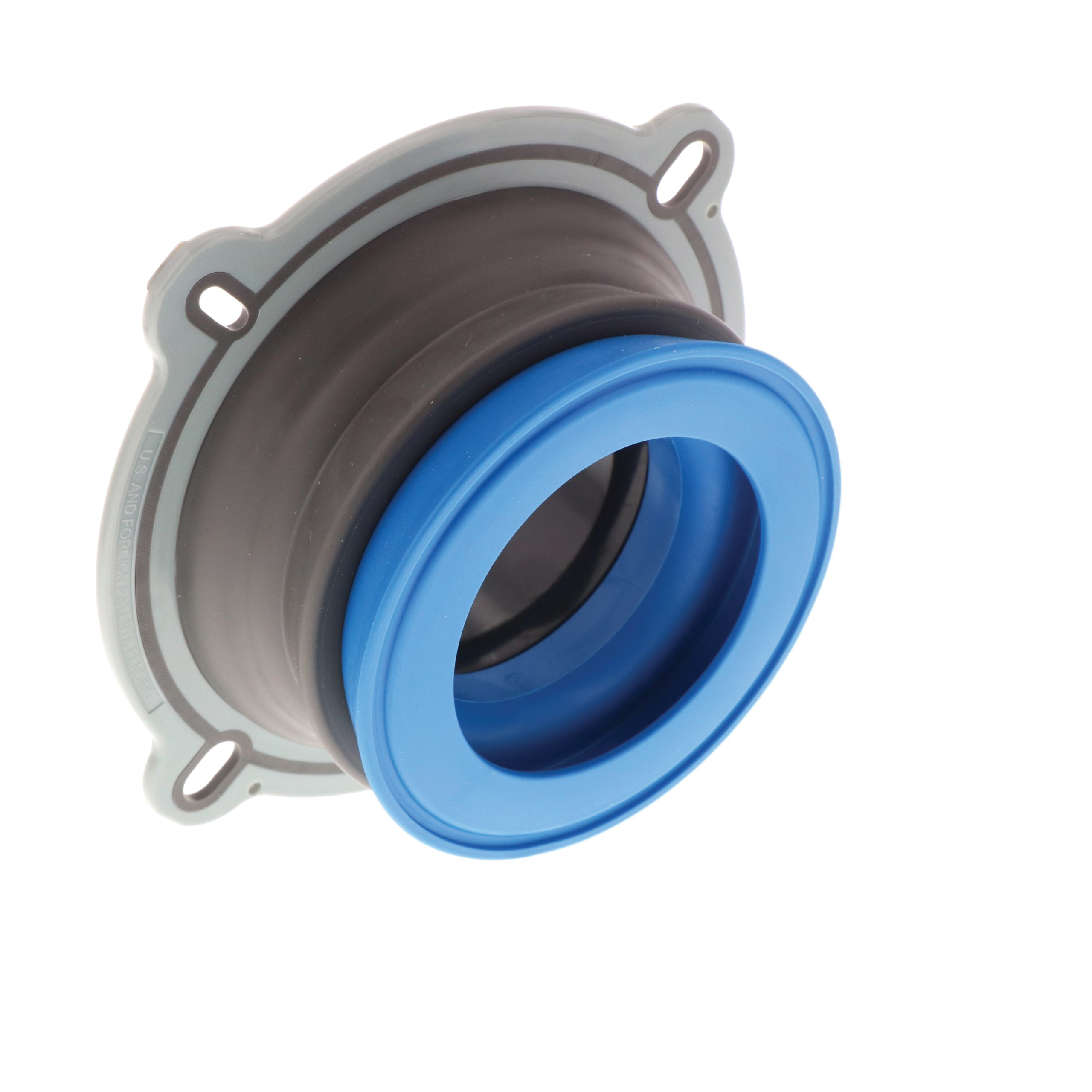 Danco 10718X Toilet Wax Ring, 2-1/4 in ID x 4-3/4 in OD Dia, Rubber, Black/Blue - 3