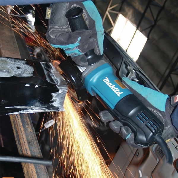 Makita 9557PB Series Angle Grinder, 7.5 A, 4-1/2 in Dia Wheel, 11,000 rpm Speed, 8 ft L Cord - 3