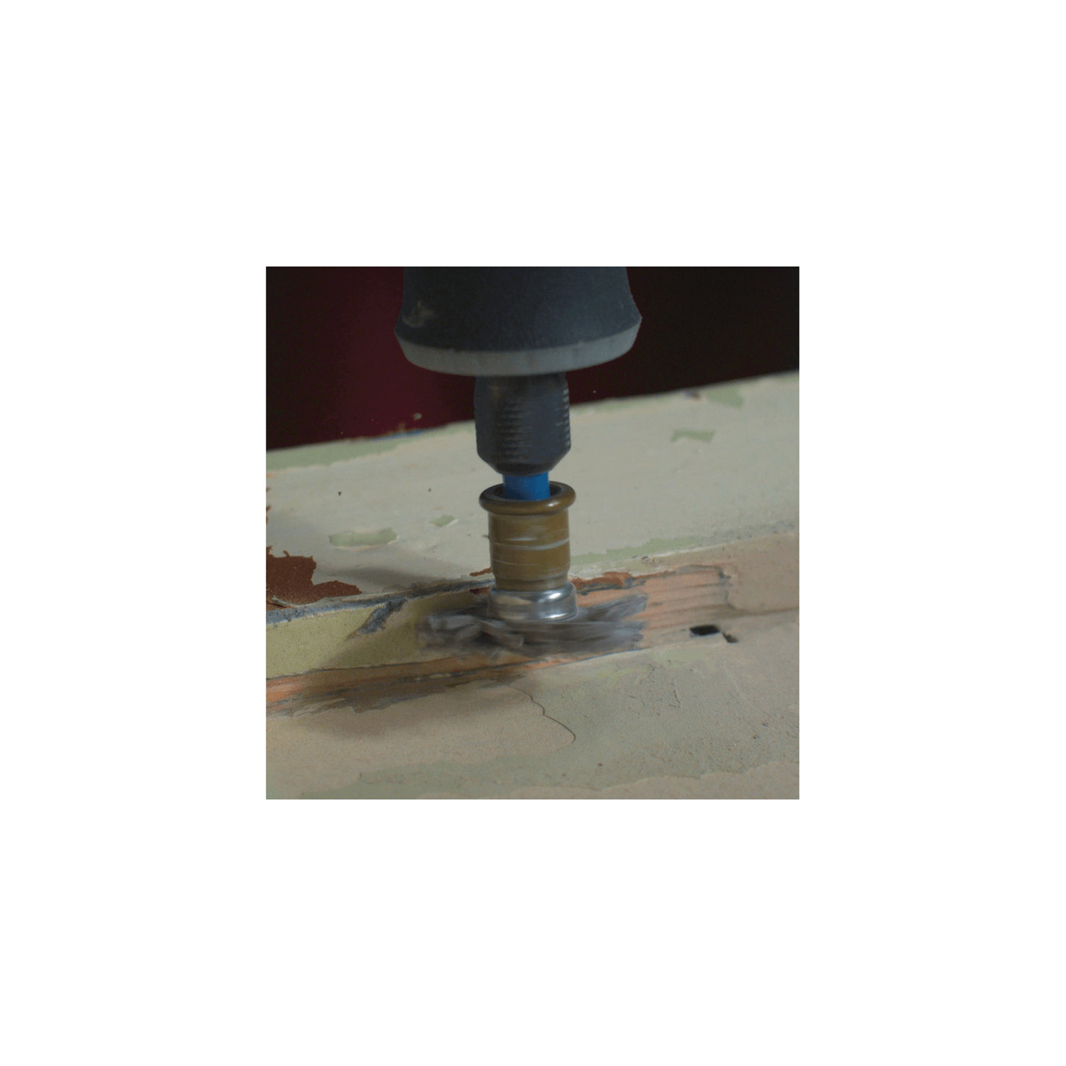 Dremel EZ471SA Abrasive Brush, 1 in Bit Dia, 1/8 in Arbor/Shank, Straight Bristle, Rubber Bristle - 2