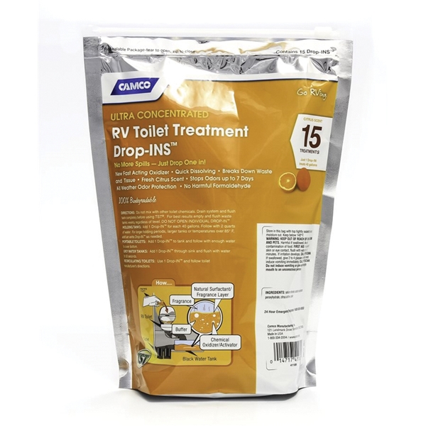 Camco USA 41189 RV Toilet Treatment, Granular, Citrus - 2