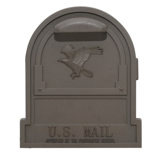 Gibraltar Mailboxes Arlington Series AR15T000 Mailbox, 1475 cu-in Capacity, Galvanized Steel, Bronze, 9-1/2 in W - 2