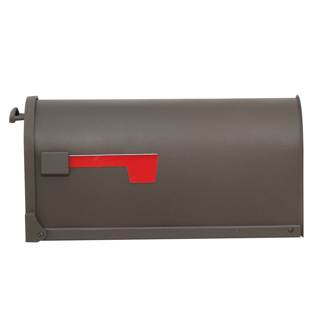 Gibraltar Mailboxes Arlington Series AR15T000 Mailbox, 1475 cu-in Capacity, Galvanized Steel, Bronze, 9-1/2 in W - 4