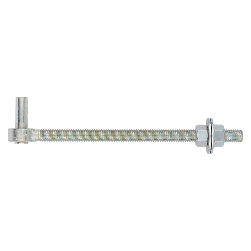 National Hardware N130-674 Full Threaded Bolt Hook, 3/4-10 Thread, 11-1/2 in L Thread, 13.12 in L, Steel, Zinc-Plated - 4