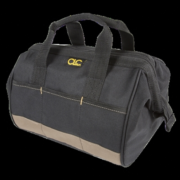 CLC Tool Works BIGMOUTH Series 1161 Tote Bag, 8-1/2 in W, 12 in D, 8 in H, 14-Pocket, Polyester, Black/Blue - 2