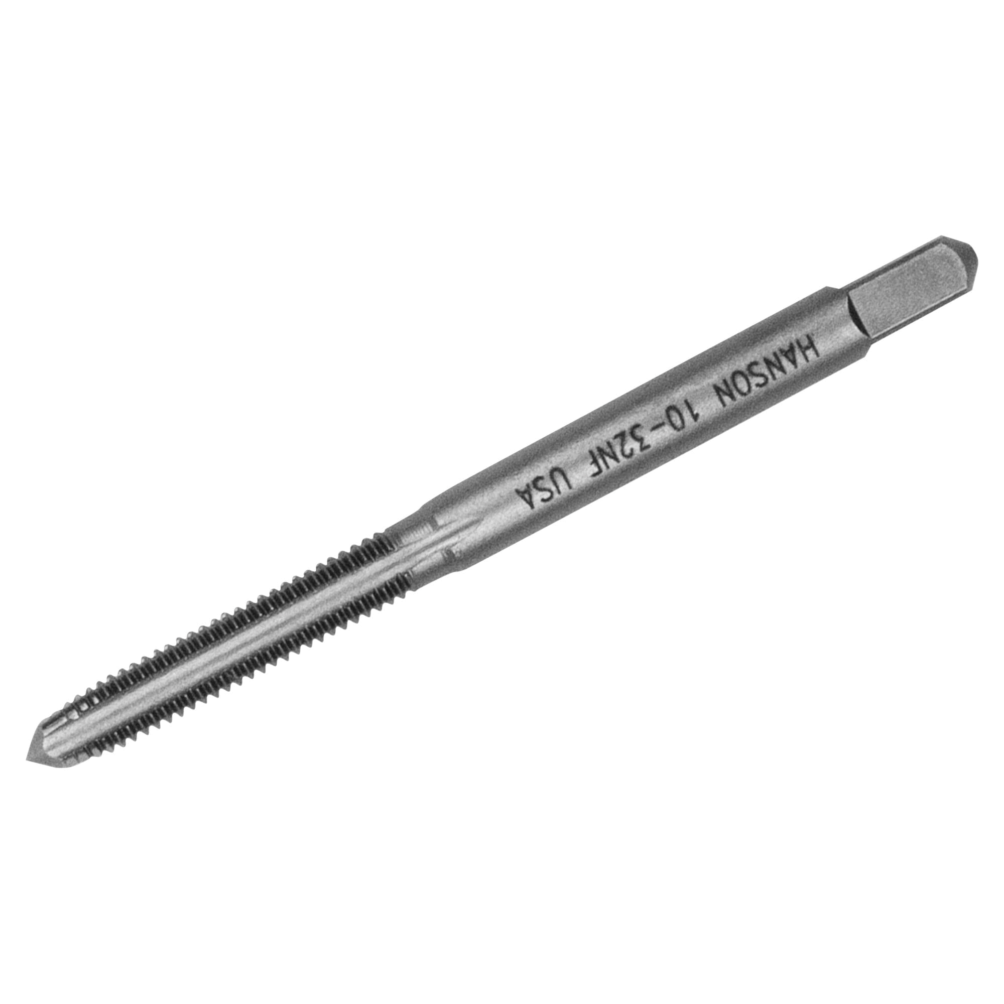 Irwin Hanson 8031 Machine Screw Tap, #10-32 UNF Thread, Plug Tap Thread, 4-Flute, HCS - 3