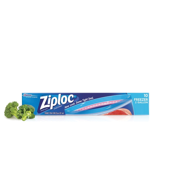 Ziploc 01132 Freezer Bag, 2 gal Capacity - 2