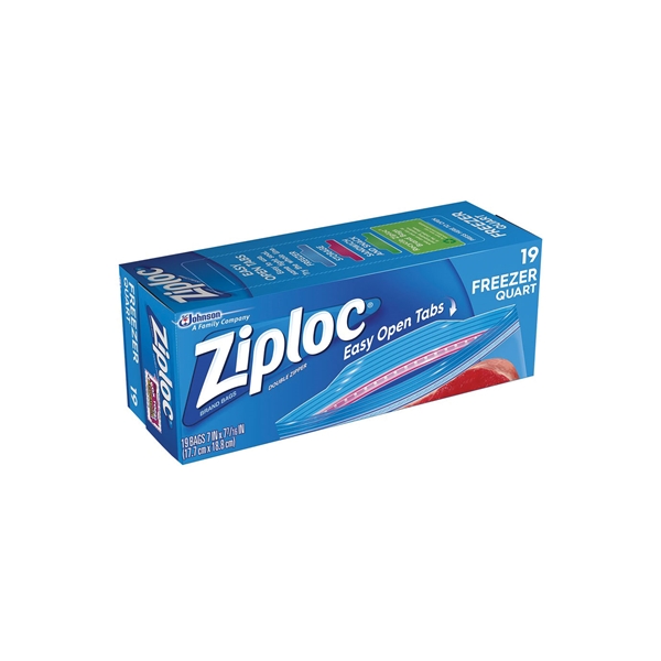 Ziploc 00388 Freezer Bag, 1 qt Capacity - 2