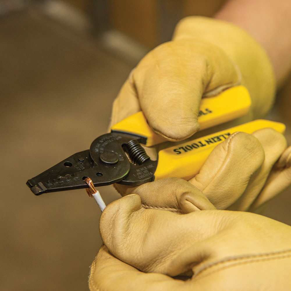 Klein Tools 11045 Wire Stripper, 18 to 10 AWG Wire, 18 to 10 AWG Solid Stripping, 6-1/4 in OAL, Textured Handle - 3