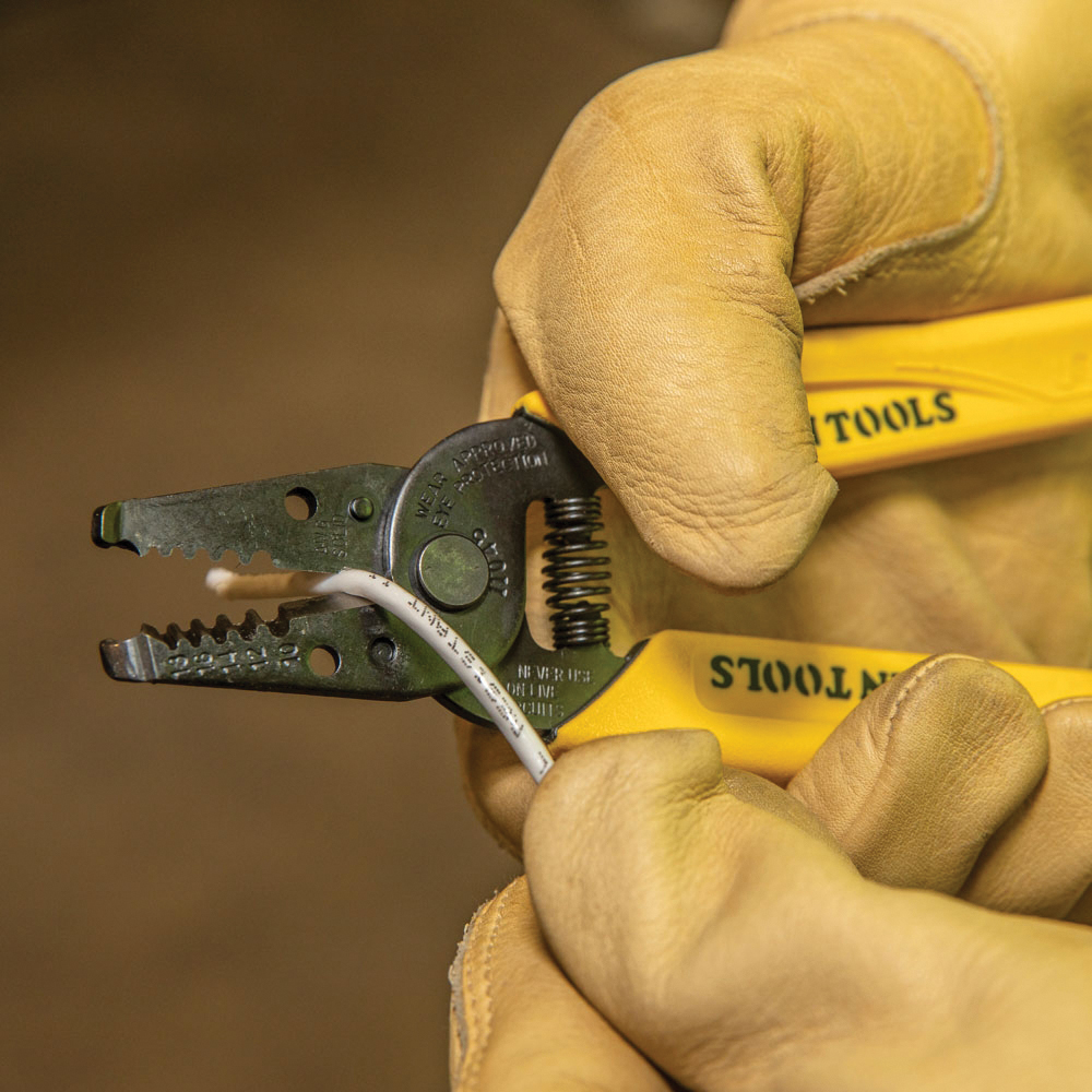 Klein Tools 11045 Wire Stripper, 18 to 10 AWG Wire, 18 to 10 AWG Solid Stripping, 6-1/4 in OAL, Textured Handle - 4