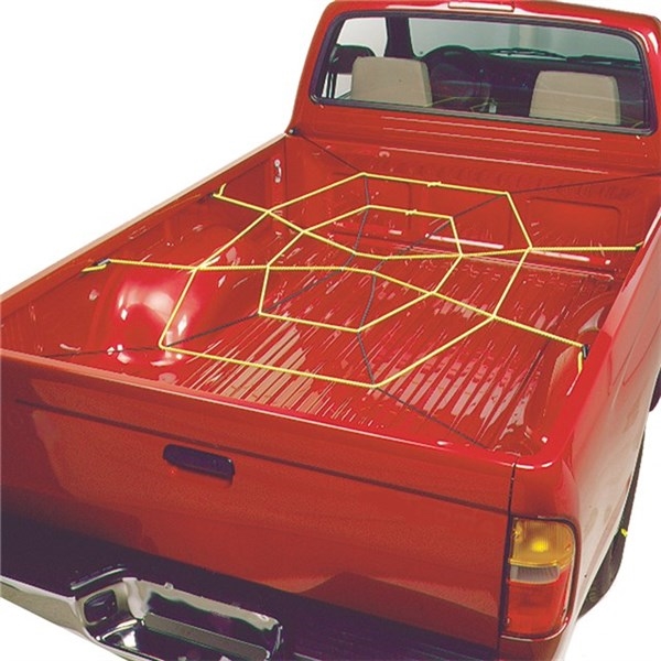 Keeper ZipNet 06141 Adjustable Cargo Net, 86 in L, 74 in W, Rubber, Black/Yellow - 2
