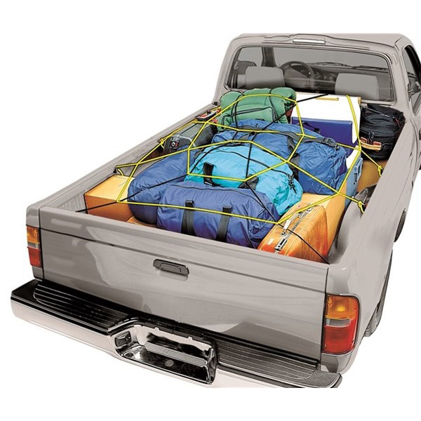 Keeper ZipNet 06141 Adjustable Cargo Net, 86 in L, 74 in W, Rubber, Black/Yellow - 4