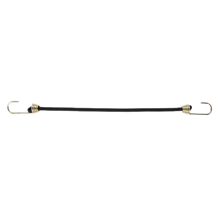 Keeper 06192 Bungee Cord, 13/32 in Dia, 18 in L, Rubber, Black, Hook End - 2