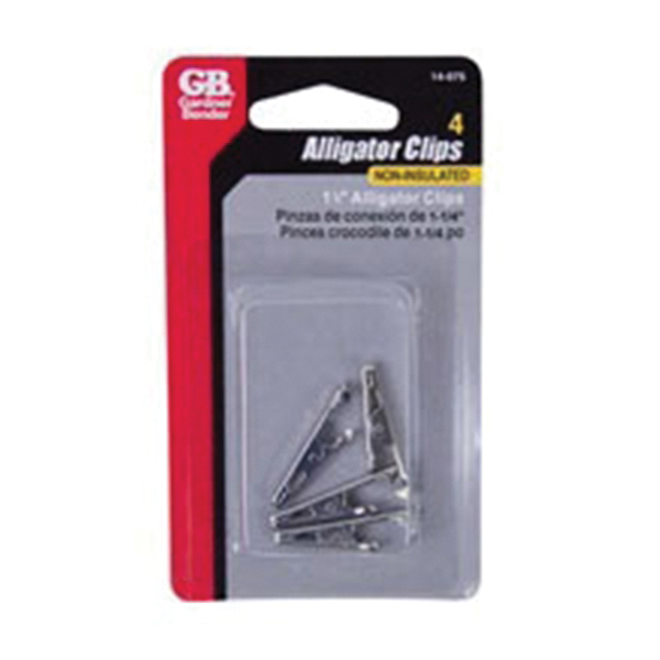 Gardner Bender 14-075 Alligator Clip, 22 to 14 AWG Wire, Silver - 2