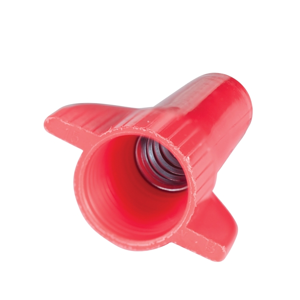 Gardner Bender WingGard 25-086 Wire Connector, 14 to 12 AWG Wire, Steel Contact, Nylon Housing Material, Red - 3