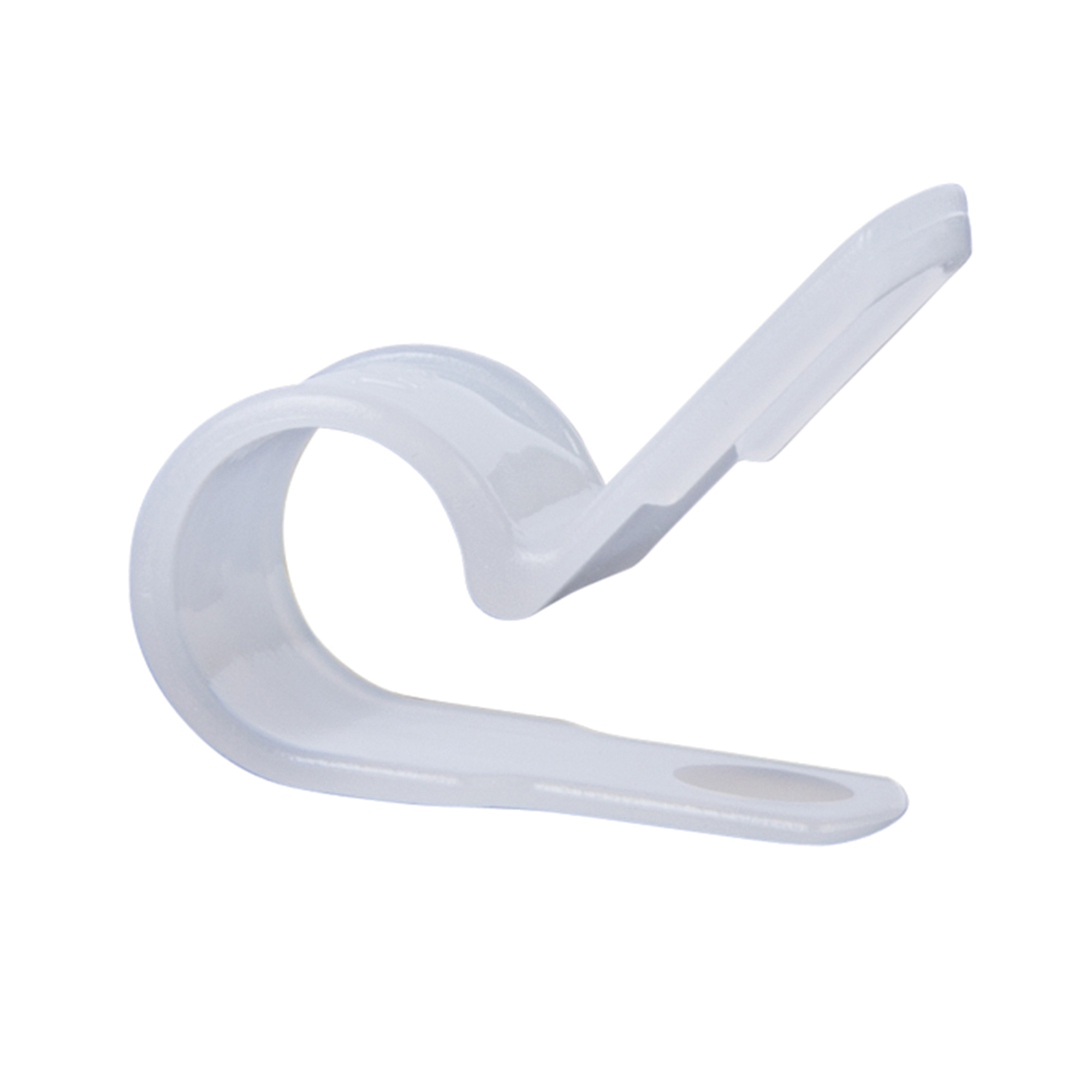 Gardner Bender PPC-1525 Cable Clamp, 1/4 in Max Bundle Dia, Plastic, White - 2