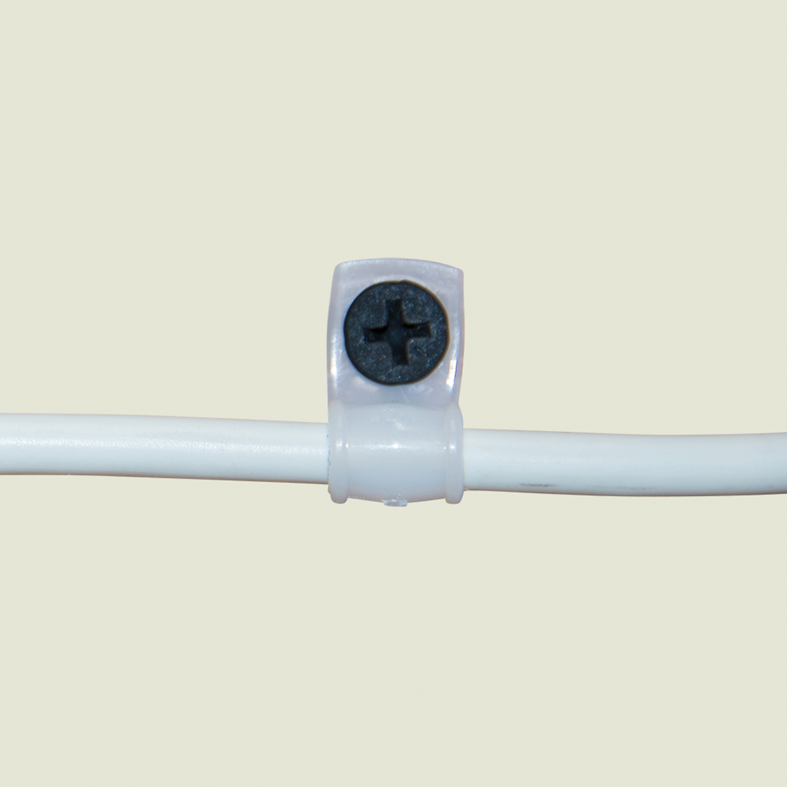 Gardner Bender PPC-1525 Cable Clamp, 1/4 in Max Bundle Dia, Plastic, White - 3