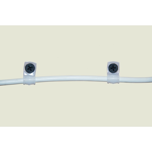 Gardner Bender PPC-1550 Cable Clamp, 1/2 in Max Bundle Dia, Plastic, White - 4