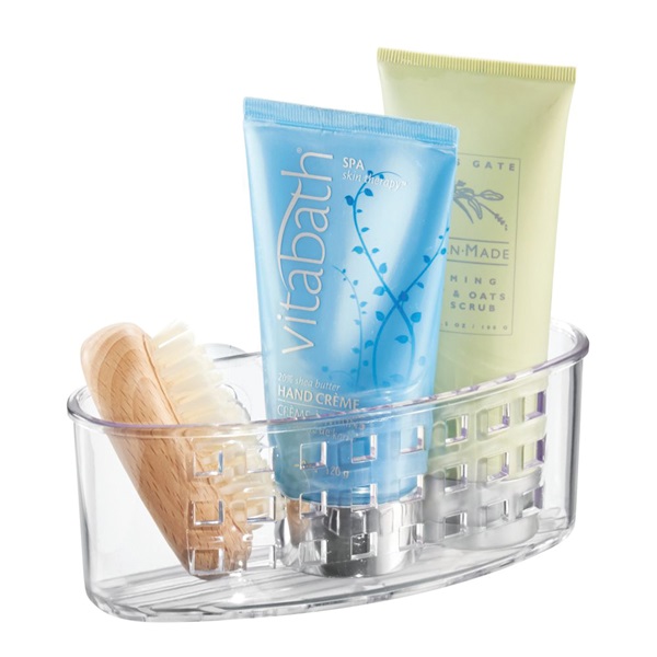 iDESIGN 23600 Shower Caddy, Plastic, 2-1/2 in OAW, 5 in OAH, 6.6 in OAD - 2