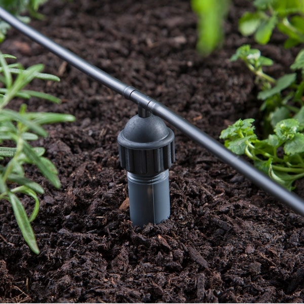Raindrip 336STUB Riser Adapter, 1/2 x 1/4 in Connection, FPT x Barb, Black/Blue - 1