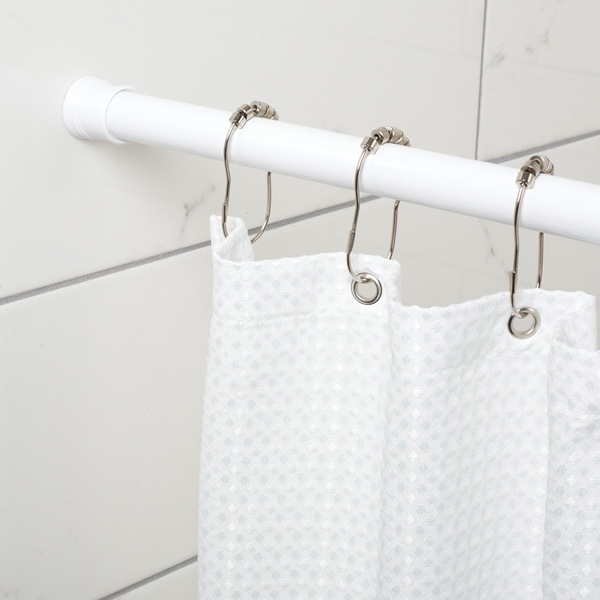 Zenna Home TwistTight Series 512W/502W Shower Stall Rod, 40 in L Adjustable, 1 in Dia Rod, Steel - 2