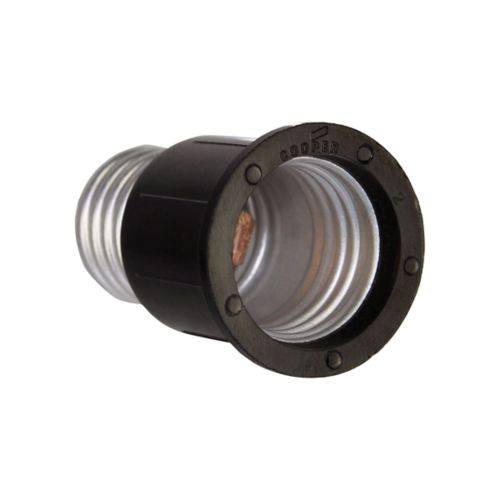 Eaton Cooper Wiring 1054-BOX Socket Extension with Keyless Switch, 660 W, Phenolic Porcelain, Black - 2
