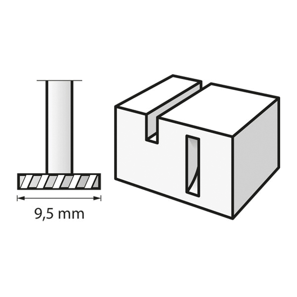 Dremel 199 Cutter, 3/8 in Dia, 1-1/2 in L, 1/8 in Dia Shank, HSS - 3