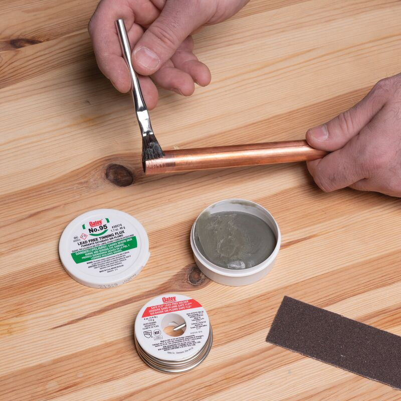 Oatey Safe-Flo 50683 Wire Solder Kit, 0.25 lb, Solid, 212.78 to 235 deg C Melting Point - 2
