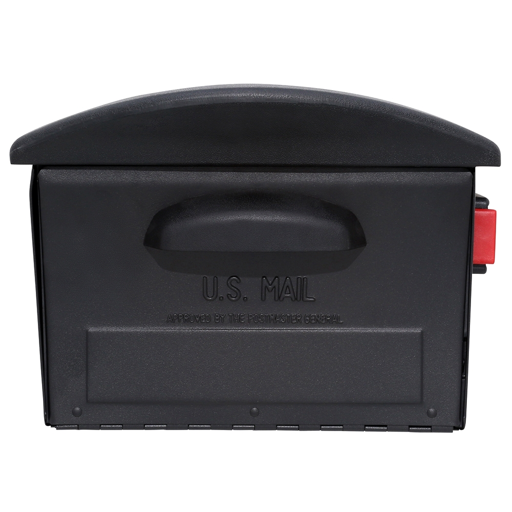 Gibraltar Mailboxes RSKB0000 Rural Mailbox, 1450 cu-in, Plastic, 13 in W, 21.6 in D, 9-1/2 in H, Black - 2