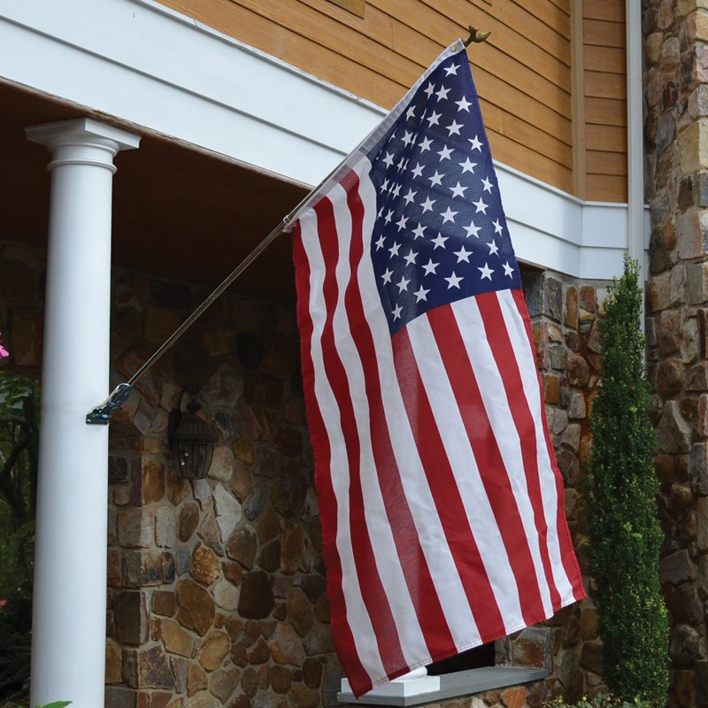 Valley Forge USS-1 USA Flag, 5 ft W, 3 ft H, Polycotton - 2