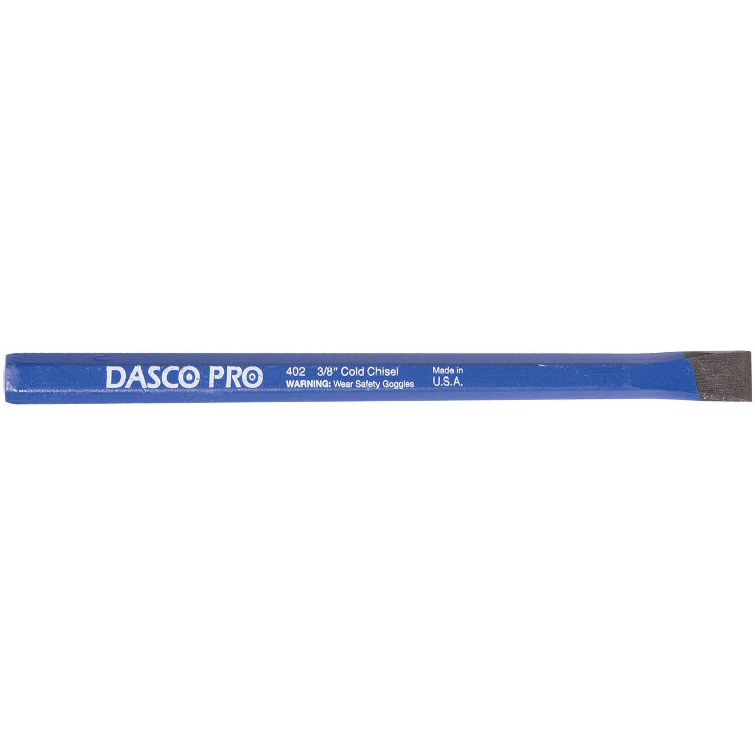 Dasco Pro 402-0 Small Cold Chisel, 3/8 in Tip, 5-5/8 in OAL, HCS Blade - 3