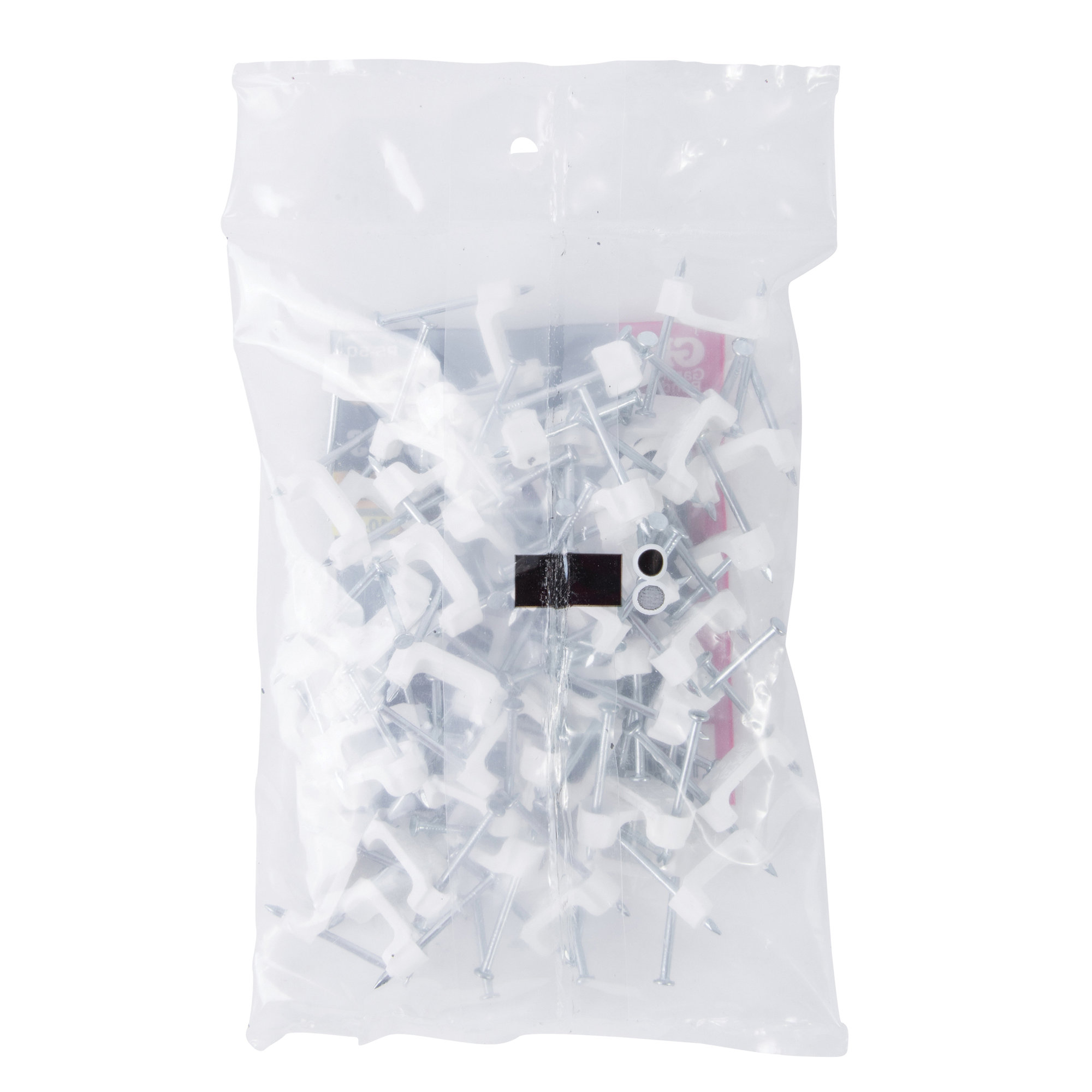 Gardner Bender PS-50 Cable Staple, 1/2 in W Crown, 1-1/4 in L Leg, Plastic/Polyethylene - 4