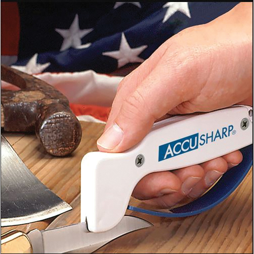 Accusharp 001C Knife Sharpener, Diamond-Honed Tungsten Carbide Abrasive, Plastic Handle - 5