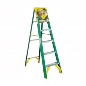 Werner 5906 Step Ladder, 6 ft H, Type II Duty Rating, Fiberglass, 225 lb, 5-Step, 10 ft Max Reach - 2