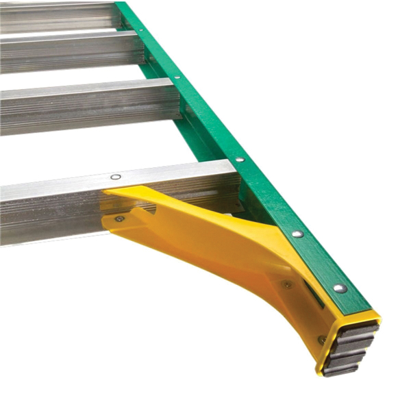 Werner 5906 Step Ladder, 6 ft H, Type II Duty Rating, Fiberglass, 225 lb, 5-Step, 10 ft Max Reach - 3