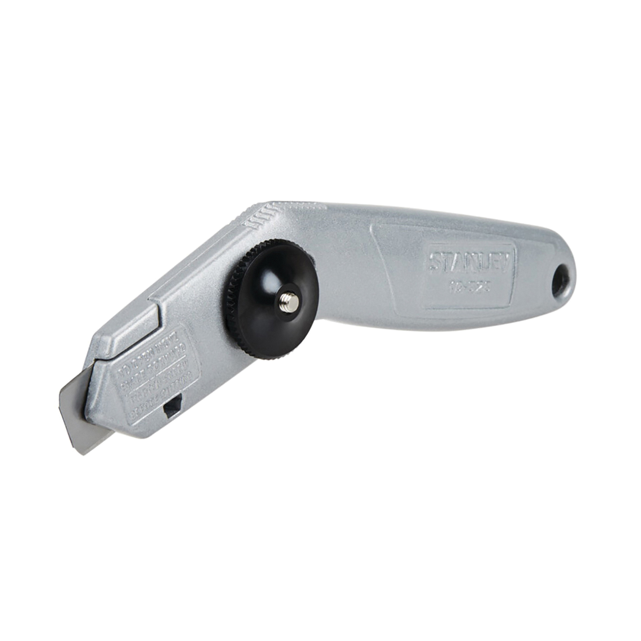 STANLEY 10-525 Carpet Knife, 3/4 in W Blade, HCS Blade, Angled Handle, Gray Handle - 2