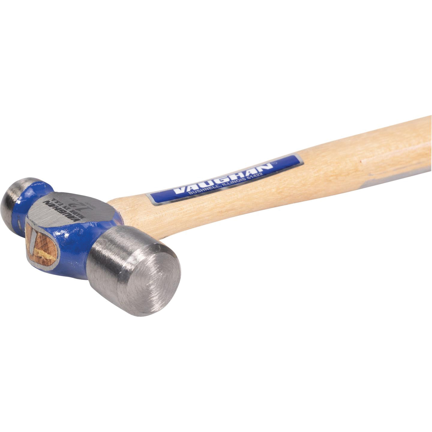 Vaughan TC2012 Rivet Hammer, 12 oz Head, Ball Pein Head, HCS Head - 2