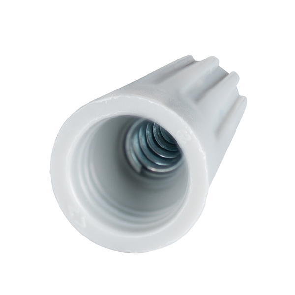 Gardner Bender WireGard GB-1 Series 19-001 Wire Connector, Gray, 22 to 16 AWG Wire, Steel Contact, 14/CD - 3