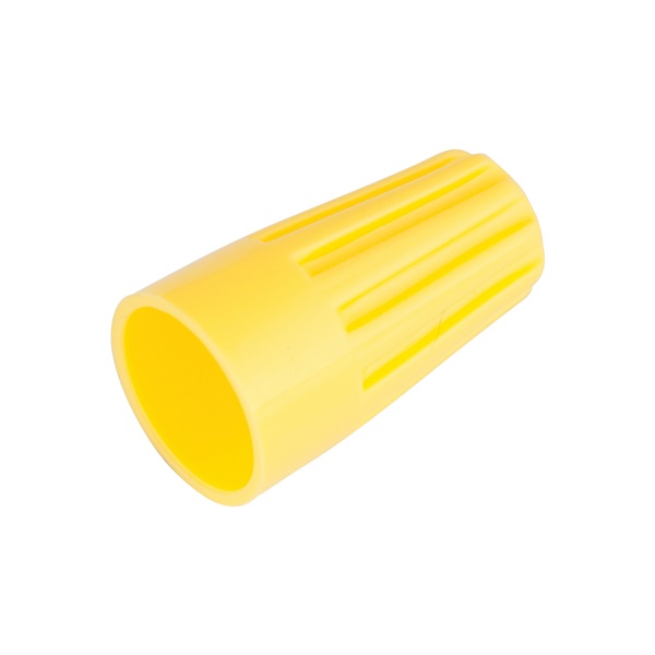 Gardner Bender WireGard GB-4 Series 25-004 Wire Connector, Yellow, 18 to 10 AWG Wire, Steel Contact, 25/BAG - 2