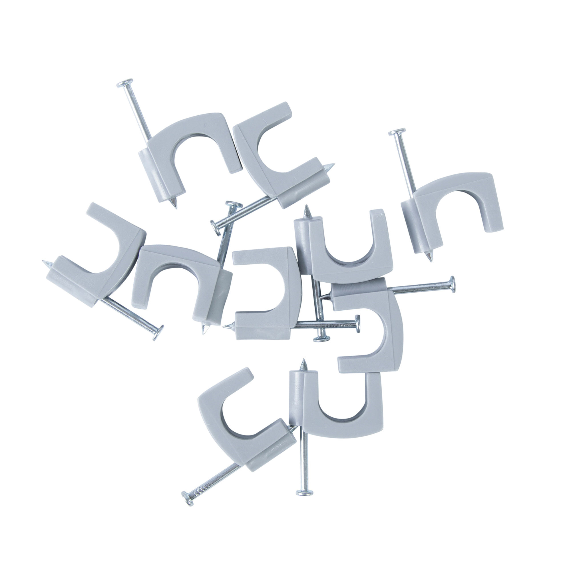 Gardner Bender PSG-15 Cable Staple, 7/16 in W Crown, 1-1/4 in L Leg, Polyethylene - 2