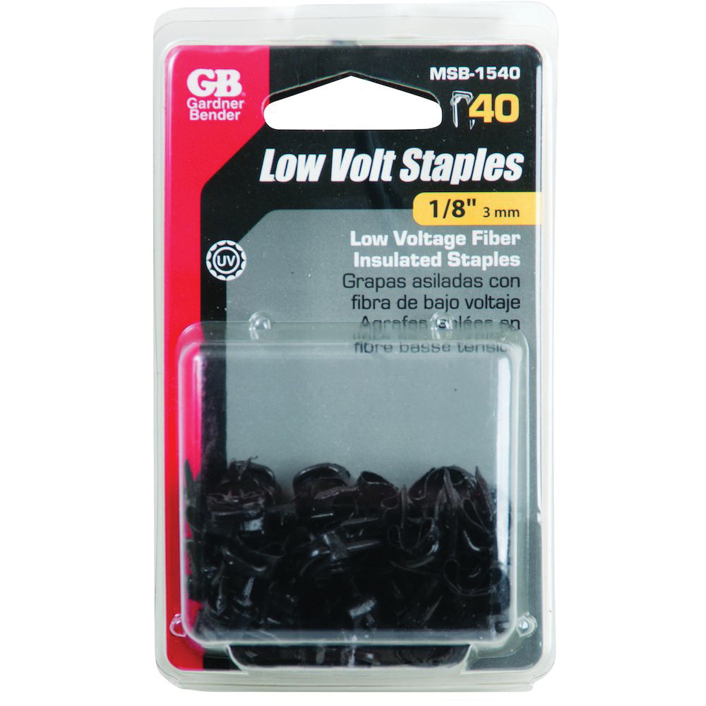Gardner Bender MSB-1540 Staple, 1/8 in W Crown, Steel, 40/PK - 2