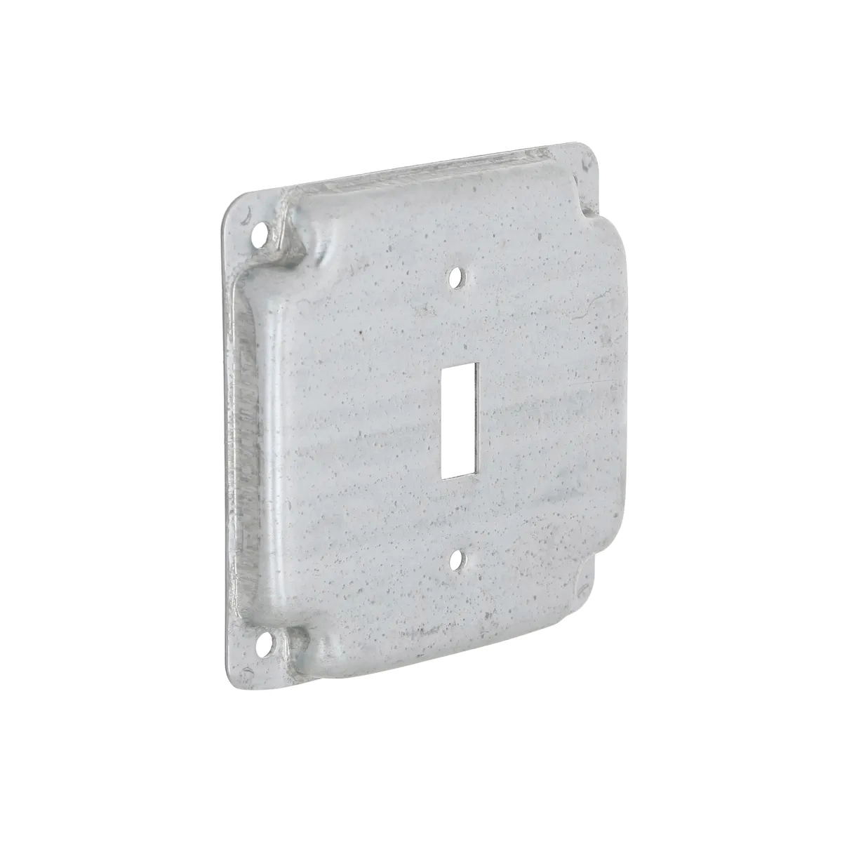 Raco 800C Exposed Work Cover, 4-3/16 in L, 4-3/16 in W, Square, Steel, Gray, Galvanized, 10/BAG - 2