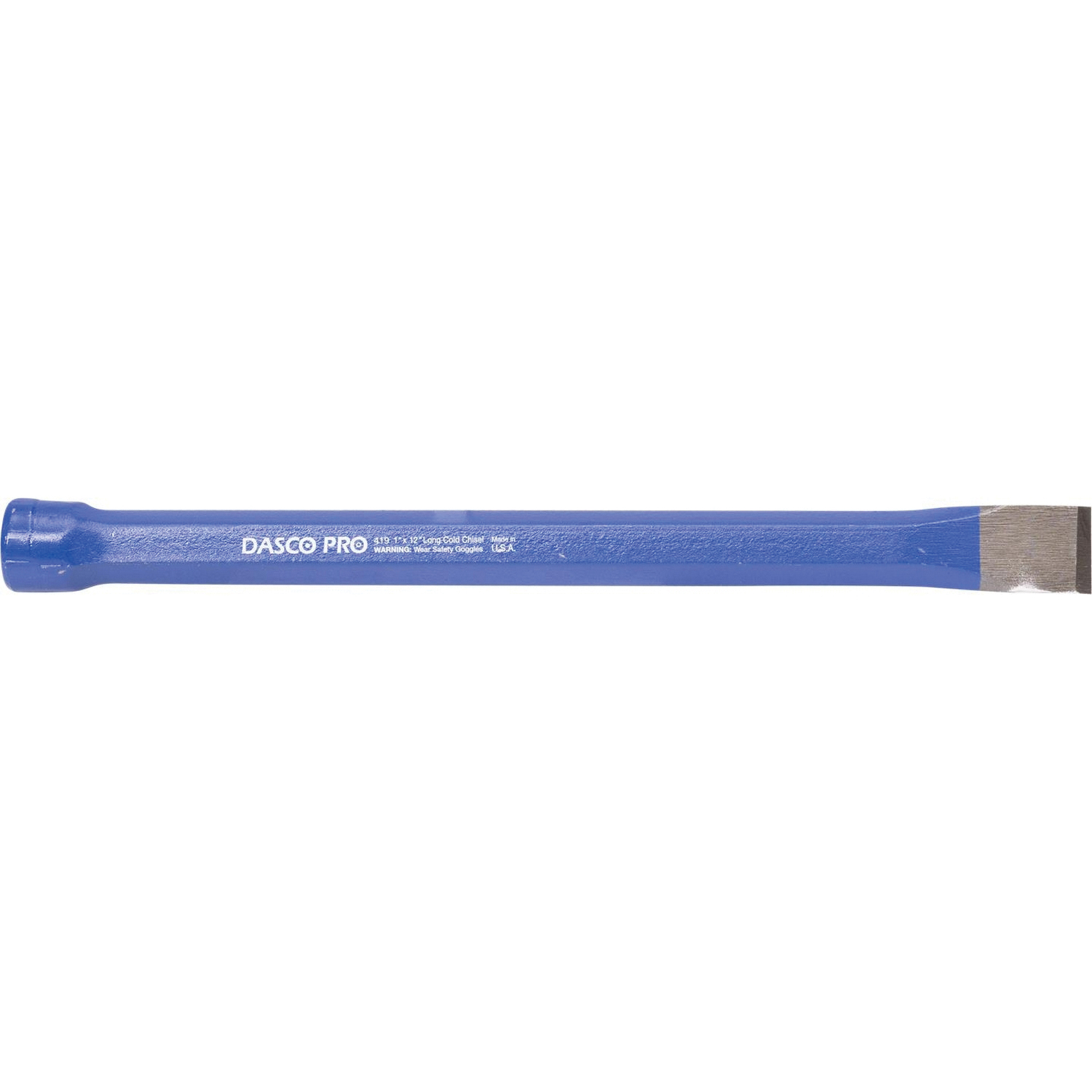 Dasco Pro 419-0 Cold Chisel, 1 in Tip, 12 in OAL, HCS Blade - 2