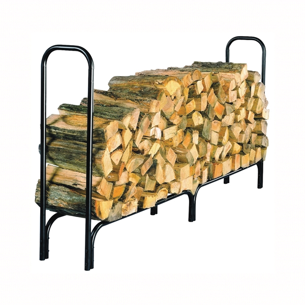 Shelter SLRXL Extra-Large Log Rack, 13 in W, 96 in D, 45 in H, Steel Base, Powder-Coated, Black - 2