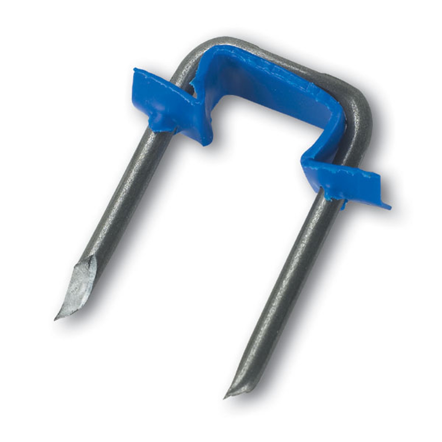 Gardner Bender MSI-150 Metal Staple, 1/2 in W Crown, 1 in L Leg, Plastic/Steel, Graphite - 2