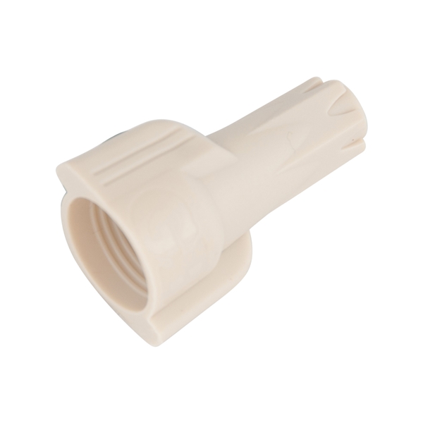 Gardner Bender Hex-Lok 25-1H1 Wire Connector, 22 to 8 AWG Wire, Copper Contact, Thermoplastic Housing Material, Tan - 3