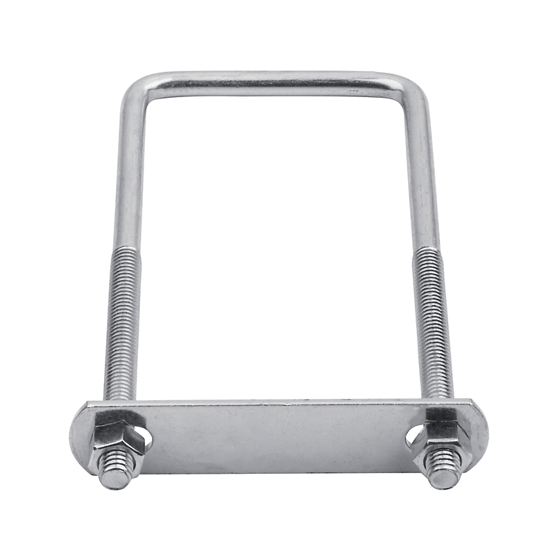 National Hardware N222-372 Square U-Bolt, 7 in L Inside, 3 in W Inside, 3/8-16 Thread, 3-3/4 in L Thread, Steel, Zinc - 2